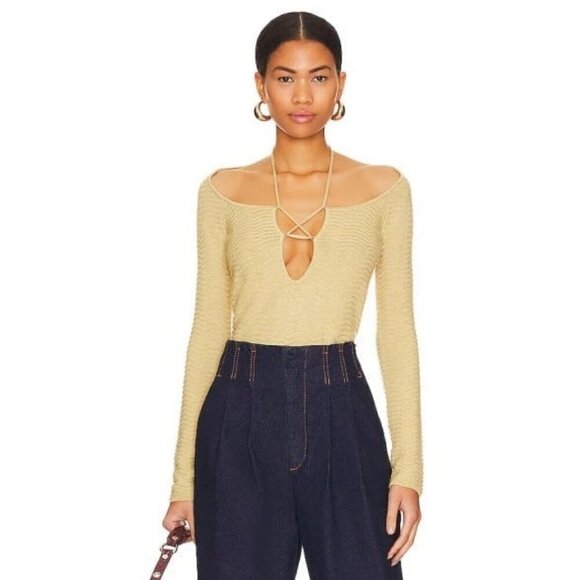 Camila Coelho Nayan Halter Tie Top NWT Size M - Picture 2 of 8